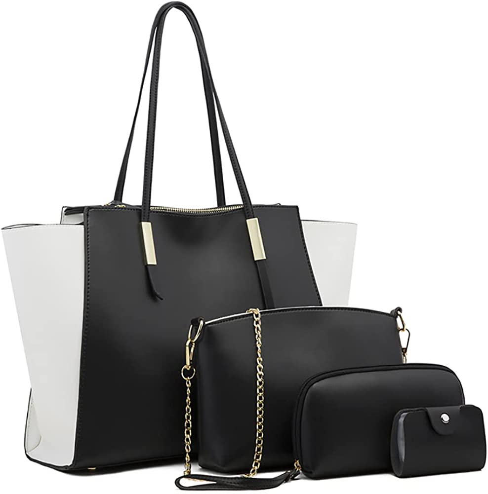 PIKADINGNIS Handbag for Women PU Tote Bags Top Handle Shoulder Bag