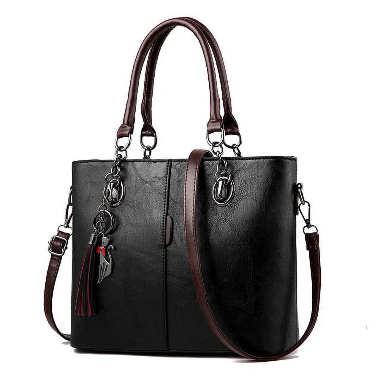 PIKADINGNIS Shoulder Bags for Women Luxury Handbag Designer Fashion Classic  Party Business Messenger Bags Black Leather Evening Bag Tote 