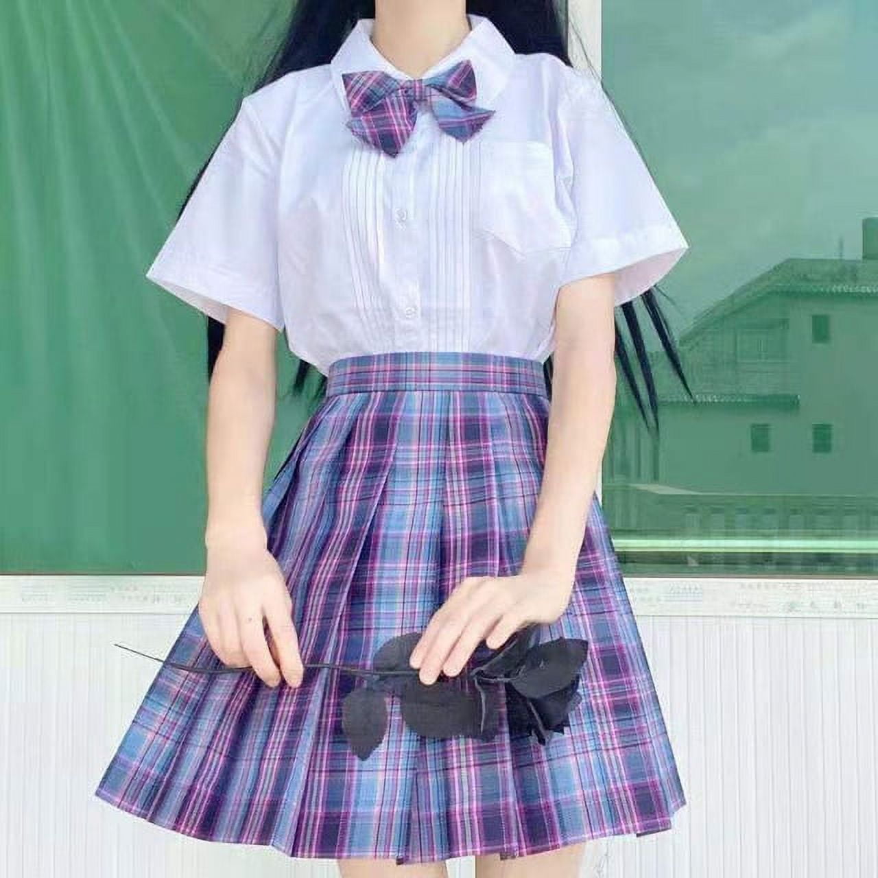 PIKADINGNIS Japanese School High Waist Pleated Skirts PIKADINGNIS Japanese School High Waist Pleated Skirts