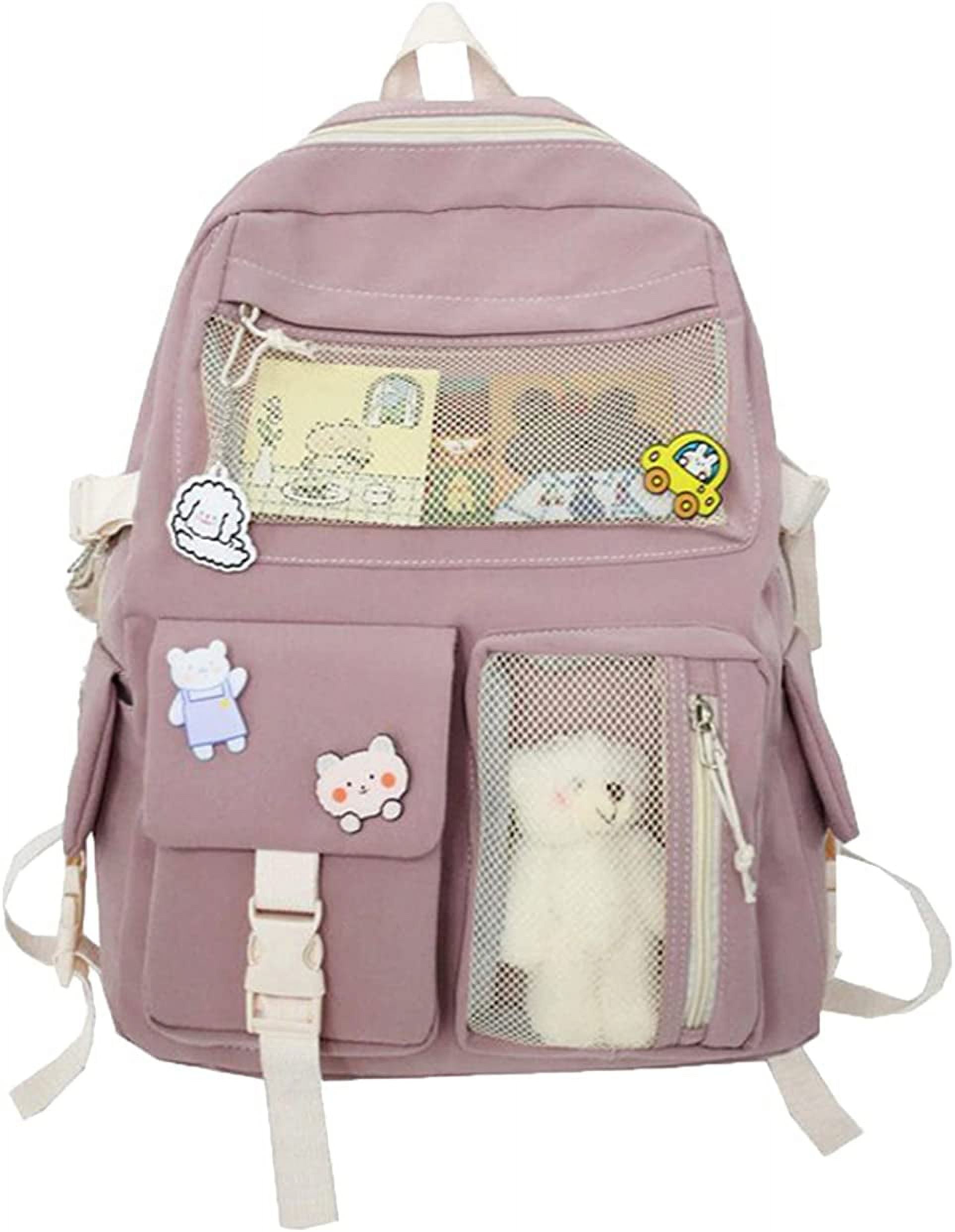 PIKADINGNIS Kawaii Backpack with Kawaii Pin and Accessories Cute