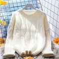 thumbnail image 1 of PIKADINGNIS Korean O-neck Sweater and Pullover Women Autumn Winter Warm Knitted Womens Jumper Casual High Quality Wool Sweaters, 1 of 6