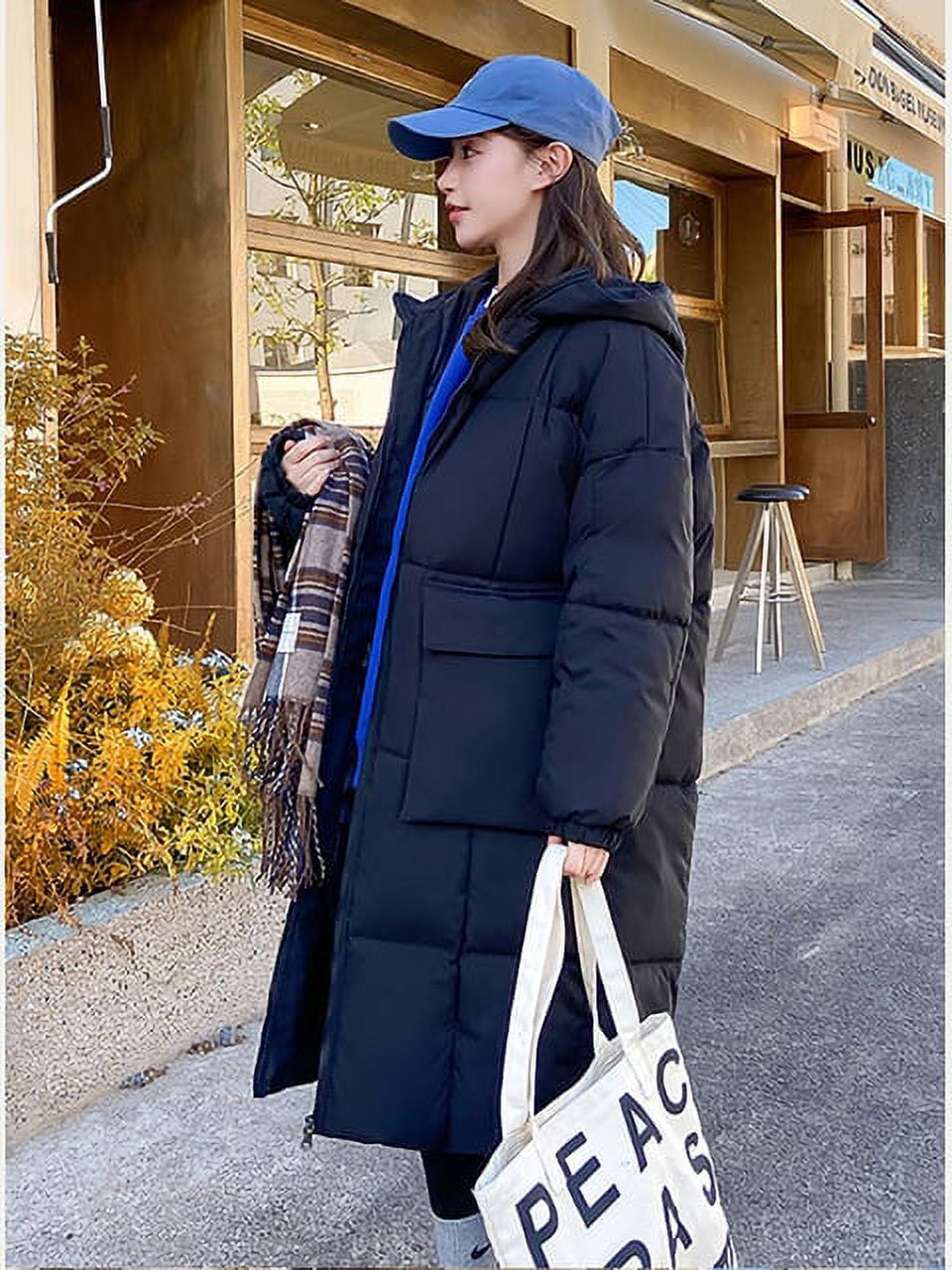 PIKADINGNIS Long Parkas Winter Puffer Jacket Women Thicken Warm Bubble Coat  Oversized Outerwear Korean Autumn Casual Jackets