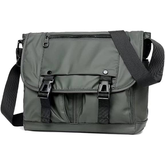 PIKADINGNIS Men's Crossbody Bag Waterproof Messenger Satchel Lightweight Shoulder Bag Multi-Pocket Briefcase