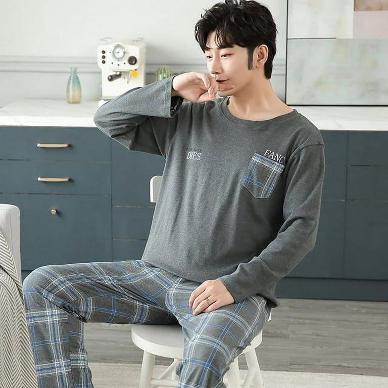Mens pajamas online cotton set