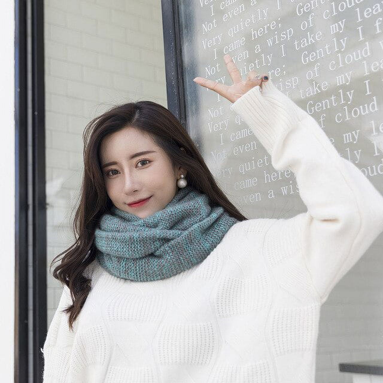 PIKADINGNIS New Arrive Womens Nice Winter Warm Infinity 2Circle