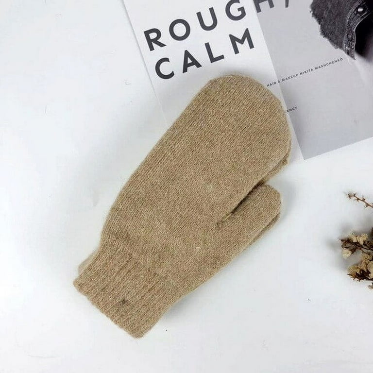 Rabbit hair gloves top