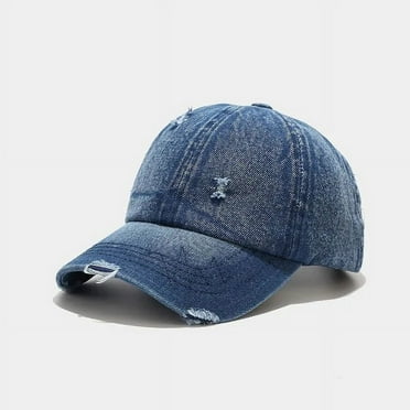 PIKADINGNIS New Spring and Autumn Fashion Worn Denim Cap Summer Outdoor Leisure Visor Hat Trend Hole Baseball Caps Hip Hop Summer Sport Hats