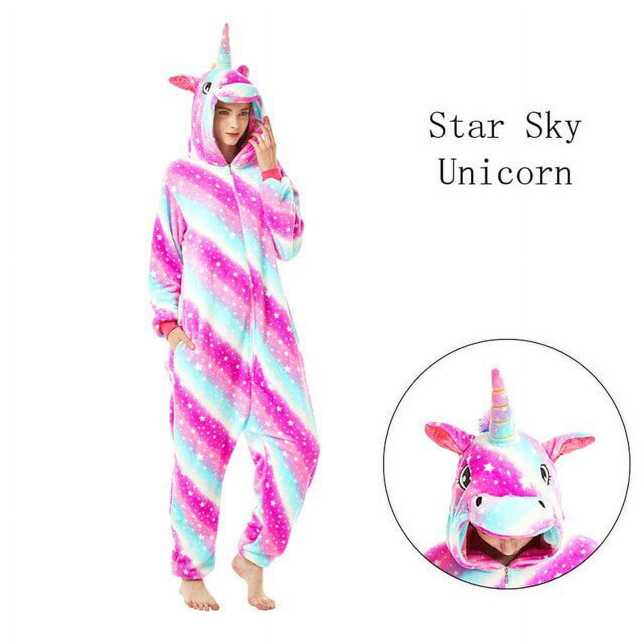 Regenboghorn Pegasus Pikachu Fantasia Unicórnio Pijama Onesie Kigurumi  Macacão