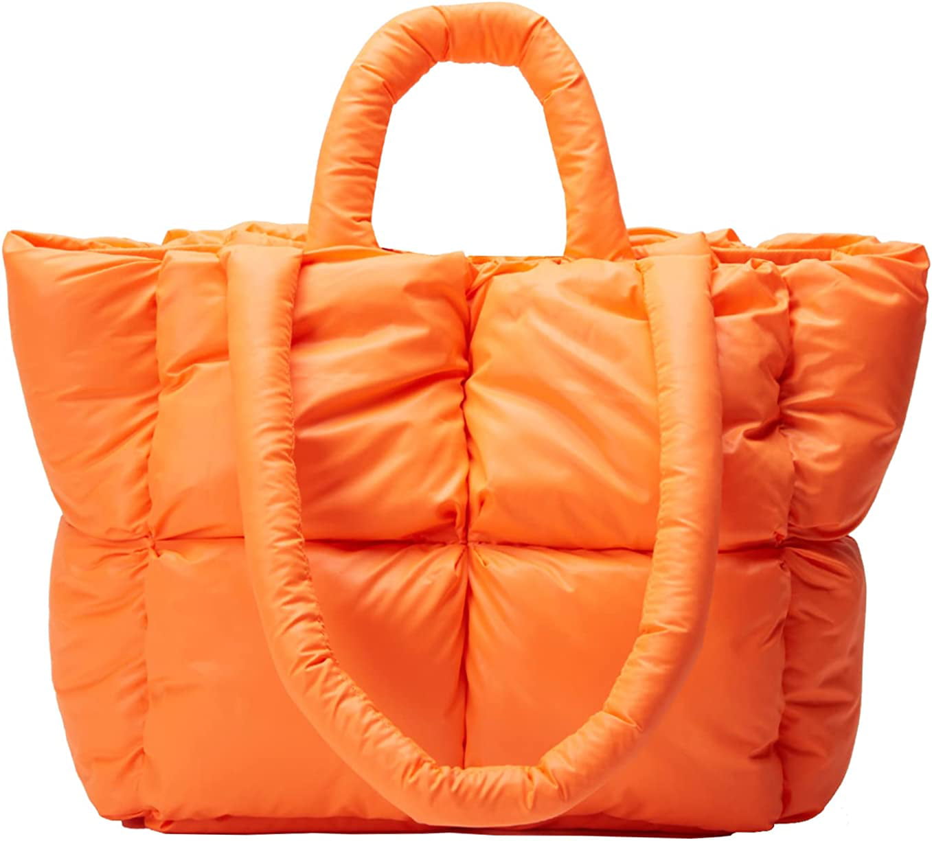 PIKADINGNIS Puffer Shoulder Bag for Women Mini Down Satchel Hobo Bag  Quilted Tote Bag Chic Purses 2022