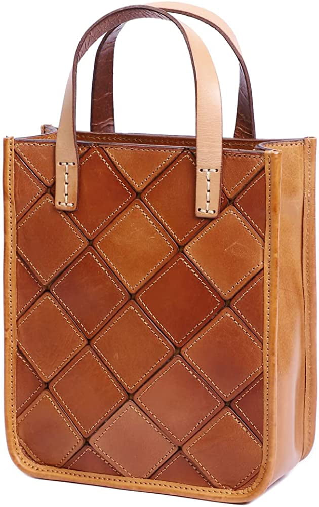 Pikadingnis New Retro Handmade Embossed Shoulder Bag for Women High Quality Leather Women Handbag Large Capacity Female Messenger Purse Bags, Adult