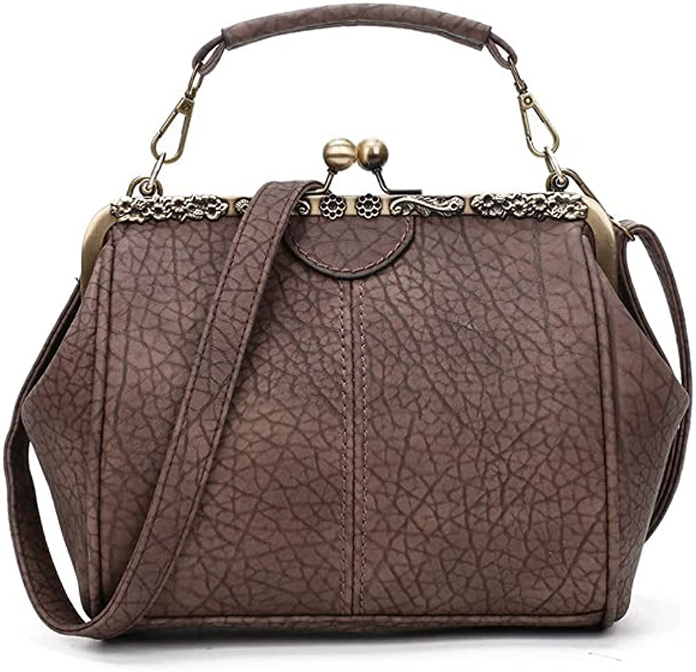 PIKADINGNIS Retro Hollow Handbag for Women Leather Shoulder Bag