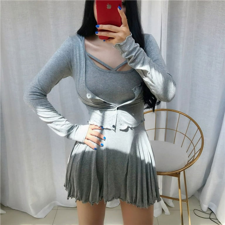 PIKADINGNIS Sexy Dress Women s Irregular Hem Spring Summer Dress