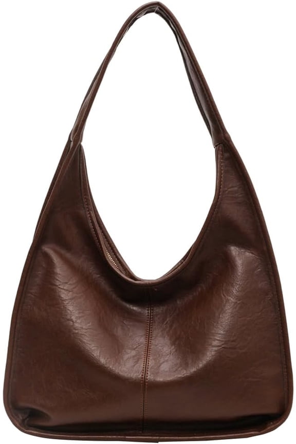 Slouchy Hobo Bags for Women Soft Leather Tote Bag Retro Fall Bag Slouchy Shoulder Handbag Ladies Top-handle Bag