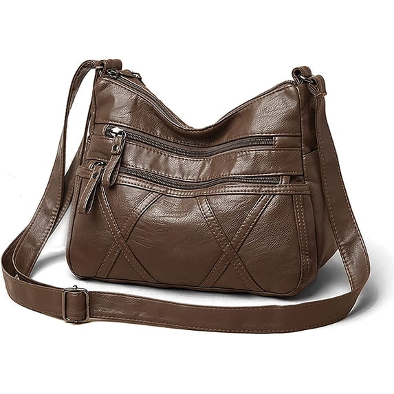PIKADINGNIS Small Crossbody Bags for Women Leather Shoulder Purses Vegan women Cross body Bag Mini Purse and Handbag Lightweight Ladies