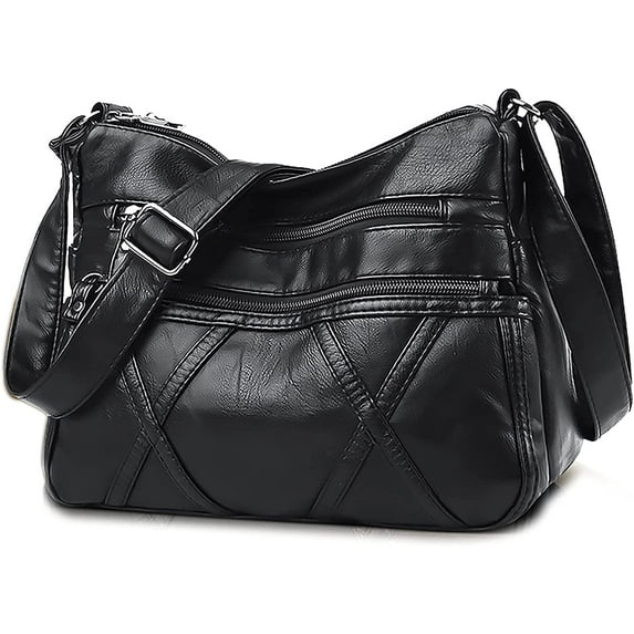 PIKADINGNIS Small Crossbody Bags for Women Leather Shoulder Purses Vegan women Cross body Bag Mini Purse and Handbag Lightweight Ladies