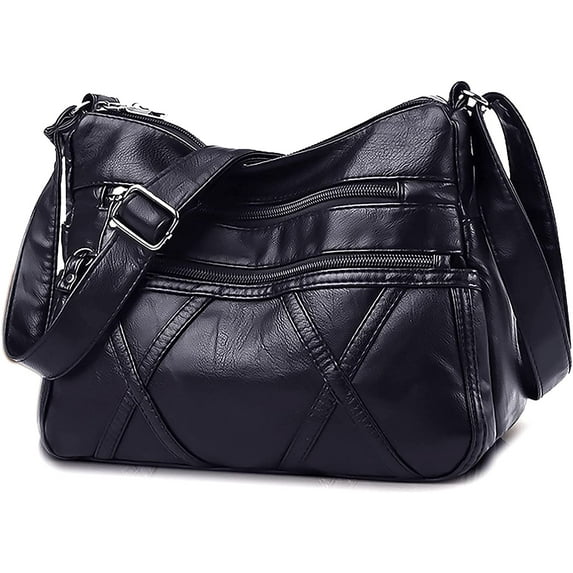 PIKADINGNIS Small Crossbody Bags for Women Leather Shoulder Purses Vegan women Cross body Bag Mini Purse and Handbag Lightweight Ladies