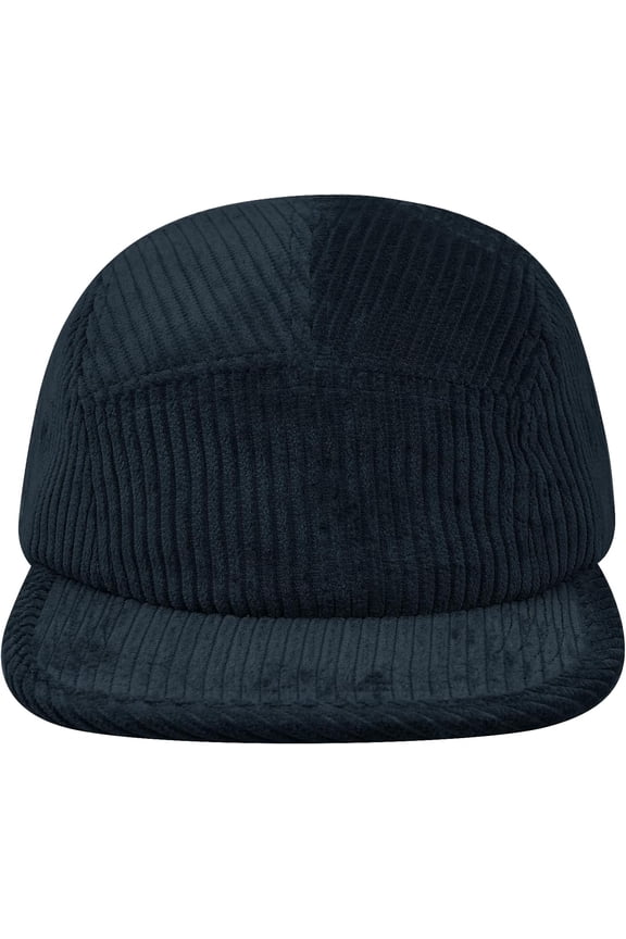 Snapback 5 Panel Baseball Cap Flat Brim Trucker Hat Adjustable Camp Cap Corduroy Dad Hat Suede Peak Ball Caps