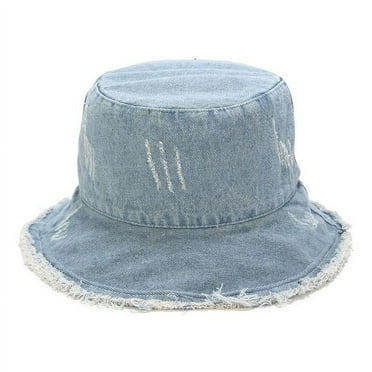 PIKADINGNIS Solid Color Washed Cowboy Fisherman's Hat women Outdoor Sun Hat Four Seasons Section Lovers Fashion wild Bucket Hats casquette