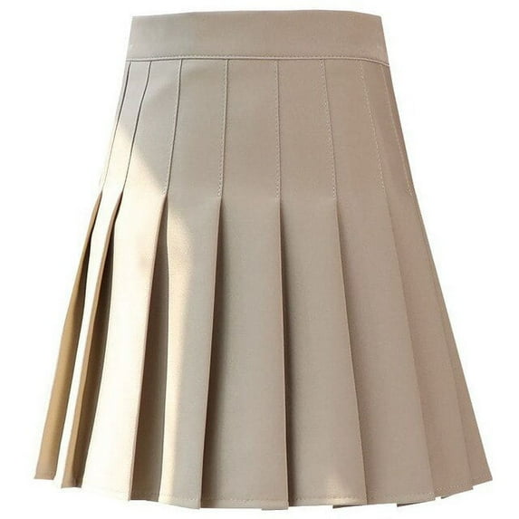 PIKADINGNIS Spring Summer Preppy Style Pleated Skirt Women Korean High Waist Mini Skirts Woman Solid Color All-Match JK Short Skirt