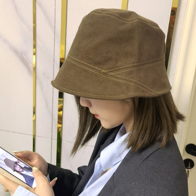 PIKADINGNIS Summer Foldable Bucket Hat for Women Autumn Outdoor