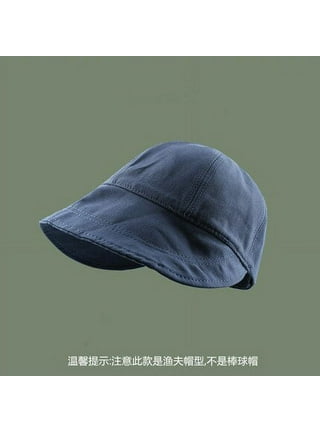 Men Cotton Soft Flat Cap Short Brim Hat Baseball Hat Adjustable New