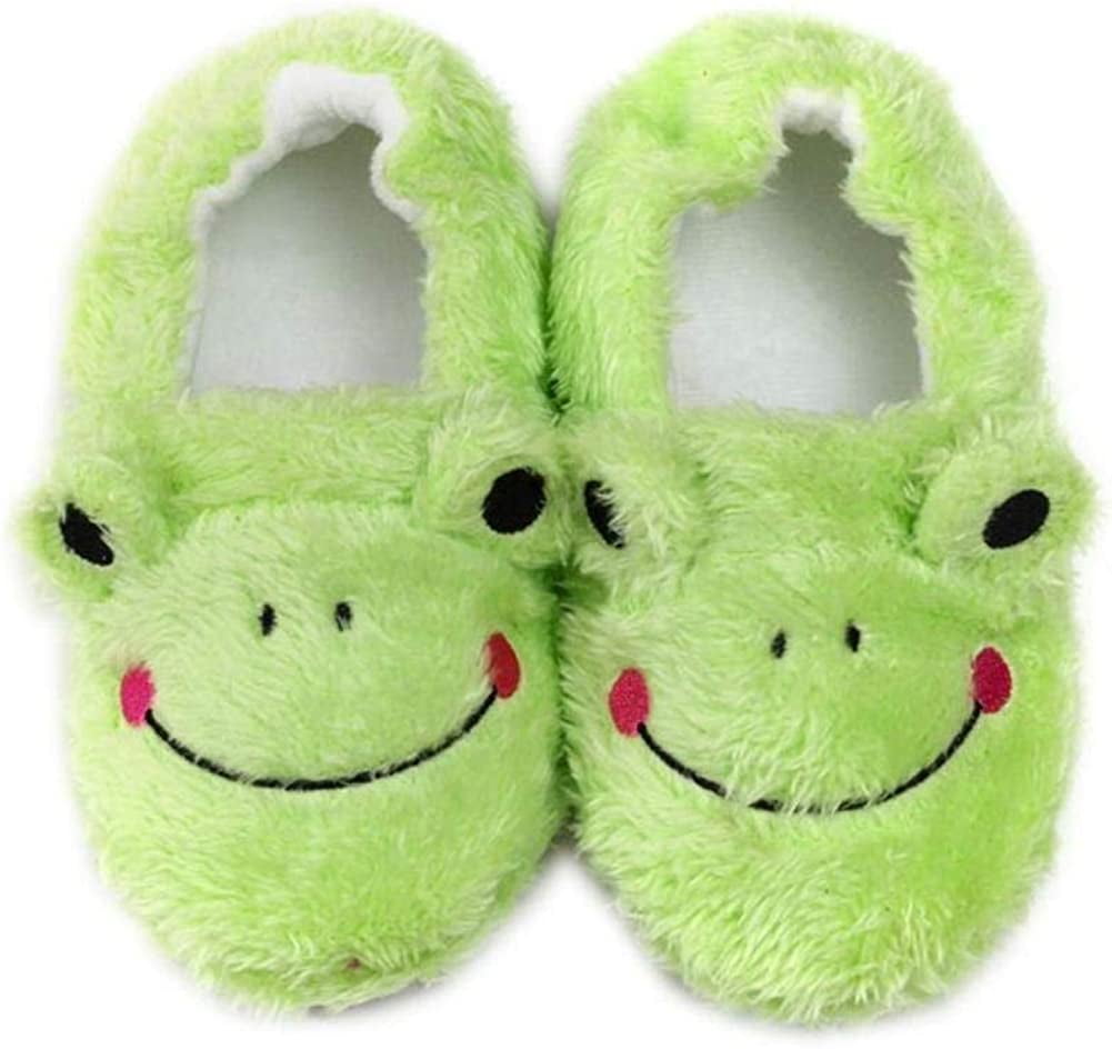 PIKADINGNIS Toddler Girls Boys Frog Slippers Winter Warm Cotton