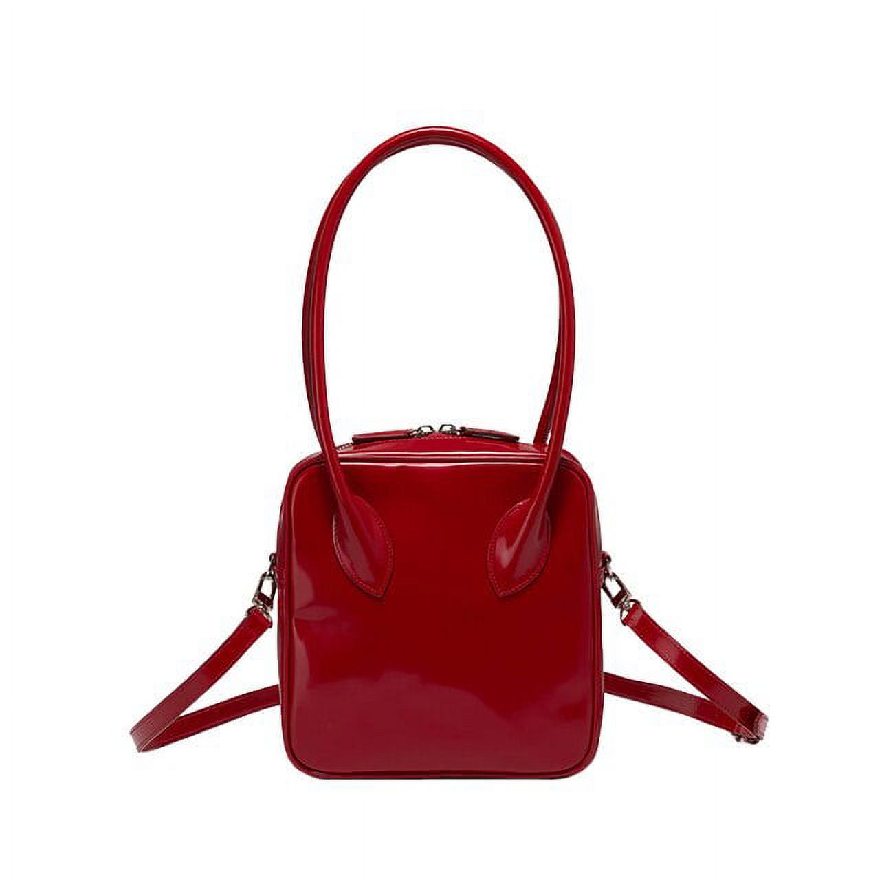 PIKADINGNIS Tophandle Bags Patent Leather Bags for Women Fashion