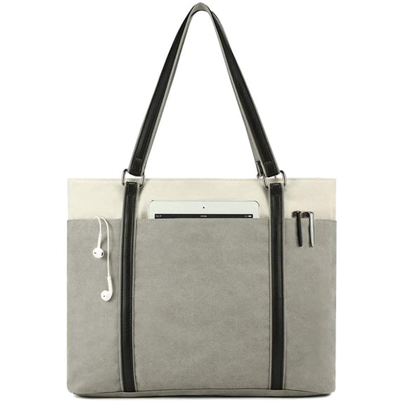 PIKADINGNIS Tote Bag for Women Fashion Canvas Designer Splice Handbag Purse Shoulder Bag