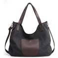 thumbnail image 1 of PIKADINGNIS Tote Handbag for Women Hobo Shoulder Purse Roomy Crossbody Bag Canvas Messenger Satchel Tote Purse, 1 of 6