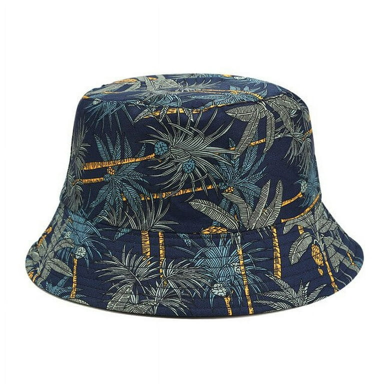 PIKADINGNIS Two-side Bucket Cap Men Women Maple Leaf Bucket Hat Hip Hop  Fisherman Panama Hats Cotton Outdoor Summer Casual Swag Bob Visor 