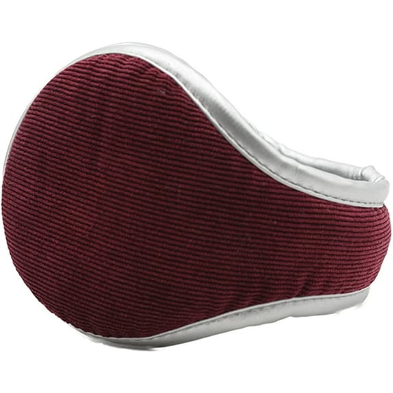 PIKADINGNIS Unisex Plush Earmuffs Thickened Warm Corduroy Knitted Foldable Ear Warmers Winter Women Men Ear Covers Behind Head