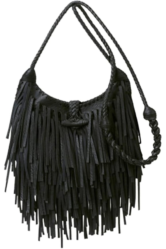 Women Fringe Tassel Crossbody Bag Hippie Boho Leather Shoulder Bag Vintage Western Cowgirl Purse Country Concert Outfits