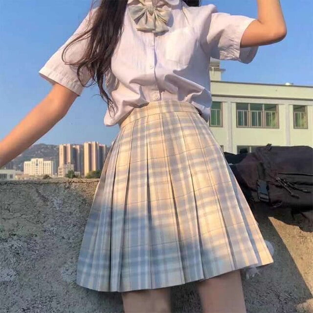 Insgoth Harajuku Jk Mini Skirts Gothic Punk High Waist Purple Plaid Pleated Sexy Skirts Japanese