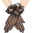 thumbnail image 1 of PIKADINGNIS Women Lace Gloves Short Wedding Gloves Elegant Prom Floral Bridal Gloves 1920s Opera Dance Tea Party Cosplay, 1 of 6