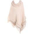 thumbnail image 1 of PIKADINGNIS Women Shawl Wrap Tassel Poncho Warm Soft Winter Fleece Sweaters Cardigan Cape, 1 of 6