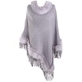 thumbnail image 1 of PIKADINGNIS Women Shawl Wrap Tassel Poncho Warm Soft Winter Fleece Sweaters Cardigan Cape, 1 of 6