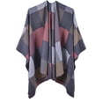 thumbnail image 1 of PIKADINGNIS Women Shawl Wraps Open Front Poncho Double Side Sweater Cardigan Coat Blanket Warm Winter Scarf, 1 of 6