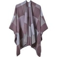 thumbnail image 1 of PIKADINGNIS Women Shawl Wraps Open Front Poncho Double Side Sweater Cardigan Coat Blanket Warm Winter Scarf, 1 of 6