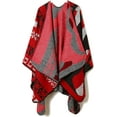 thumbnail image 1 of PIKADINGNIS Women Shawl Wraps Pattern Cardigan Poncho Open Front Sweater Coat Blanket Travel Scarf, 1 of 6