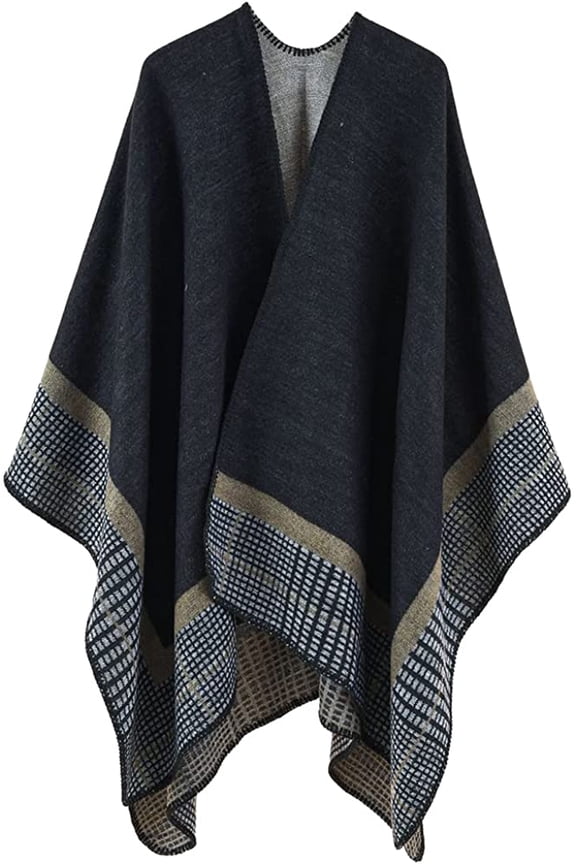 Women Shawl Wraps Poncho Fleece Sweater Coat Cape Travel Sunscreen Shawel Office Blanket Scarf