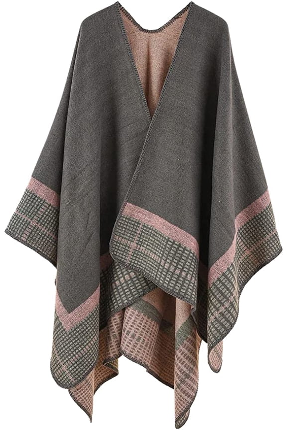 Women Shawl Wraps Poncho Fleece Sweater Coat Cape Travel Sunscreen Shawel Office Blanket Scarf