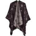 thumbnail image 1 of PIKADINGNIS Women Shawl Wraps Poncho Open Front Cape Sweater Cardigan Blanket for Fall and Winter, 1 of 6
