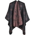 thumbnail image 1 of PIKADINGNIS Women Shawl Wraps Poncho Open Front Cape Sweater Cardigan Blanket for Fall and Winter, 1 of 6