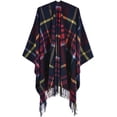 thumbnail image 1 of PIKADINGNIS Women Shawl Wraps Poncho Plaid Wram Sweater Cardigan Cape Double Side Blanket Open Front Coat, 1 of 5