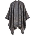 thumbnail image 1 of PIKADINGNIS Women Shawl Wraps Poncho Soft Cardigan Sweaters Open Front Coat Winter Long Scarf Blanket, 1 of 2