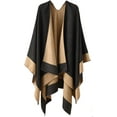 thumbnail image 1 of PIKADINGNIS Women Shawl Wraps Poncho Wram Sweater Cardigan Cape Blanket Large Open Front Coat Scarf, 1 of 6