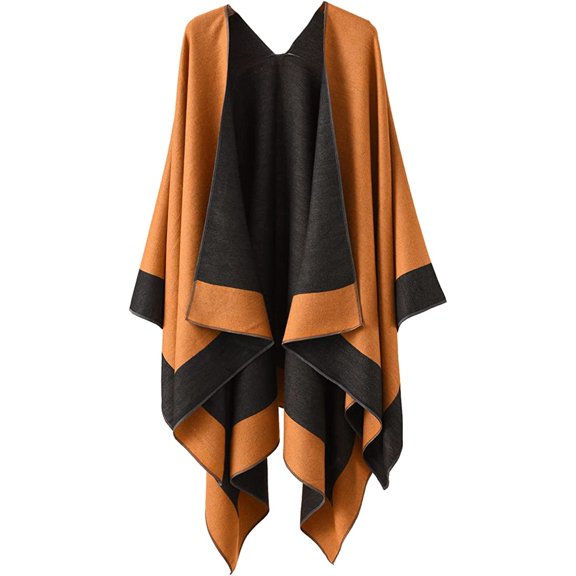 PIKADINGNIS Women Shawl Wraps Poncho Wram Sweater Cardigan Cape Blanket Large Open Front Coat Scarf