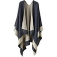 thumbnail image 1 of PIKADINGNIS Women Shawl Wraps Poncho Wram Sweater Cardigan Cape Blanket Large Open Front Coat Scarf, 1 of 6