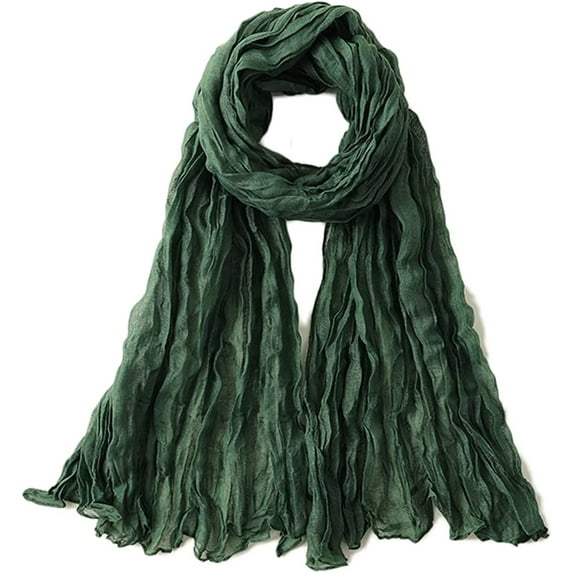 PIKADINGNIS Women Solid Slik Scarf Soft Head Hair Neck Wrap Lightweight Large Shawls Summer Spring Fall