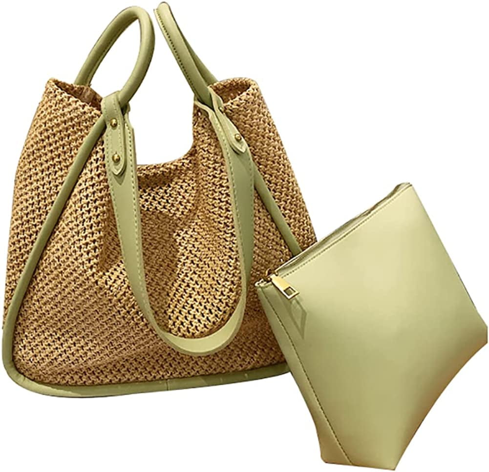 2021 Summer Straw Crossbody Bags For Women Fashion Wide Strap Shoulder Bag  Small Handbag Travel Cross Body Messenger Bags